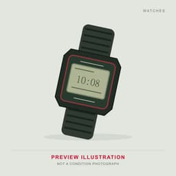1983 Casio G-Shock DW-5000C square digital watch with black resin case and steel bezel