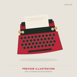 Red 1969 Olivetti Valentine portable typewriter